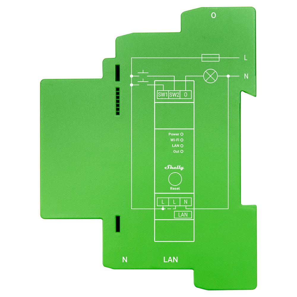 SHELLY SH-PRO-DIMMER-1PM - Shelly Pro Dimmer 1PM - Atenuación (Dimming) / Carril DIN - 1 Canal (Atenuable) / 200W Max - WiFi 2.4GHz / Bluetooth / LAN - Soporta AC 110-240 V / Medidor de Consumo - Compatible con Alexa y Google - imagen 2