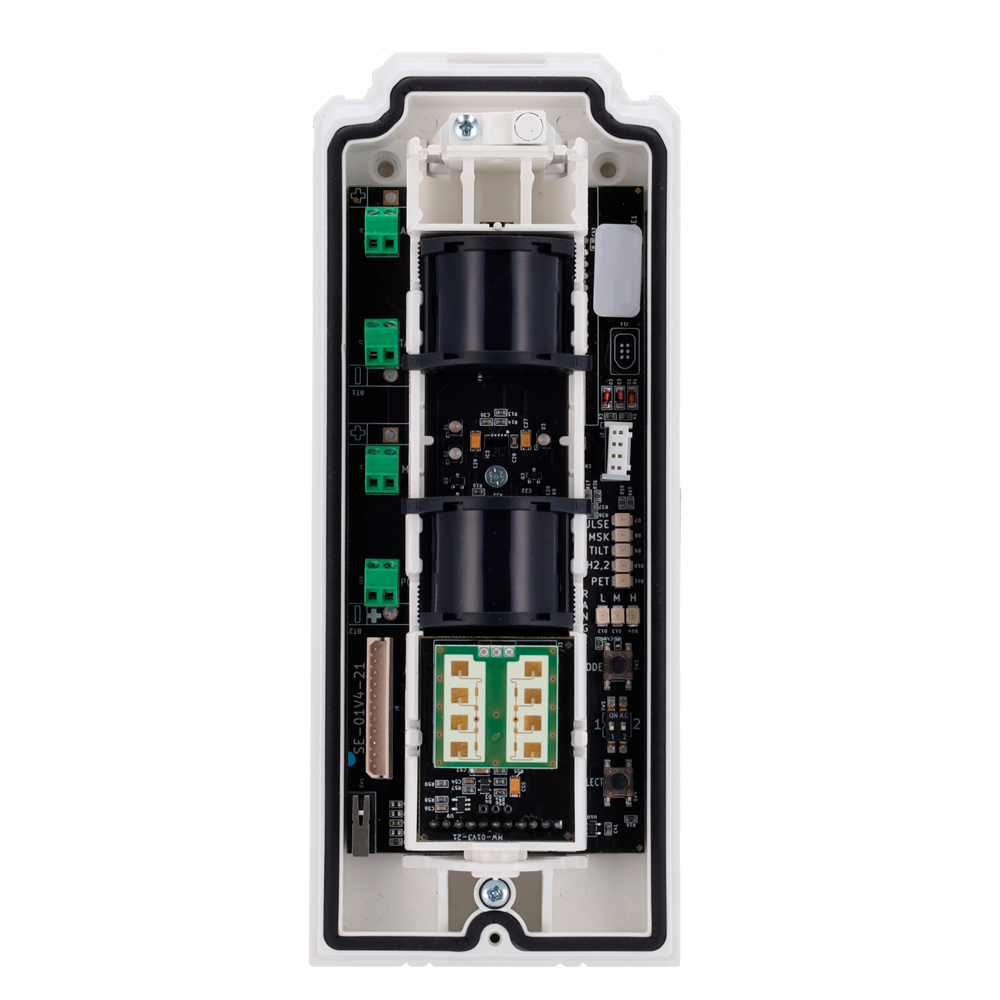 DUEVI DV-MONOLITH-DT-F - Detector exterior Duevi cableado - Doble PIR y microondas (24 GHz) - Detección 15 m / Antimasking / Inmune a mascotas - Alimentación 9.6 ~ 14.5 VDC - Compatible con sistemas de alarma cableados - Uso exterior IP54 / Antivandálico - imagen 2