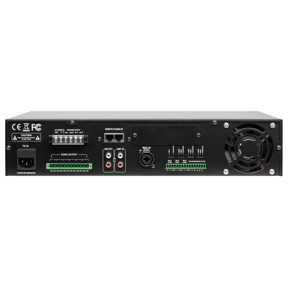 DSPPA-DMA6500U - Matriz mezclador digital - Amplificador 100V - Reproductor USB / Radio FM / Blutooth - Potencia nominal 500W - Hasta 6 zonas - Soporta mando a distancia - imagen 2