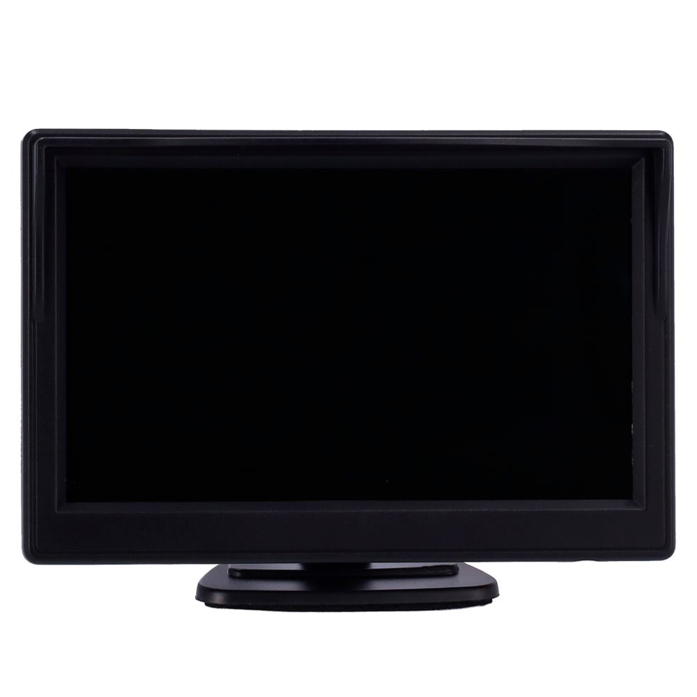 MARCA BLANCA VW-TD50 - Monitor LCD 5" Analógico - Streamax compatible - Conector M12 4pines y RCA - Alimentación 12V DC - Soporte regulable - imagen 2