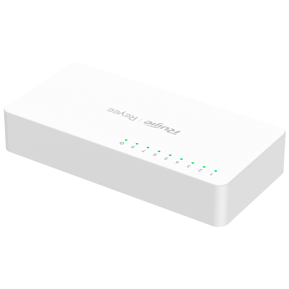 REYEE RG-ES08F - Reyee Switch Sobremesa - Carcasa Plástico - 8 puertos RJ45 - Velocidad 10/100 Mbps - Plug and Play - Tecnología ahorro de energía - imagen 2