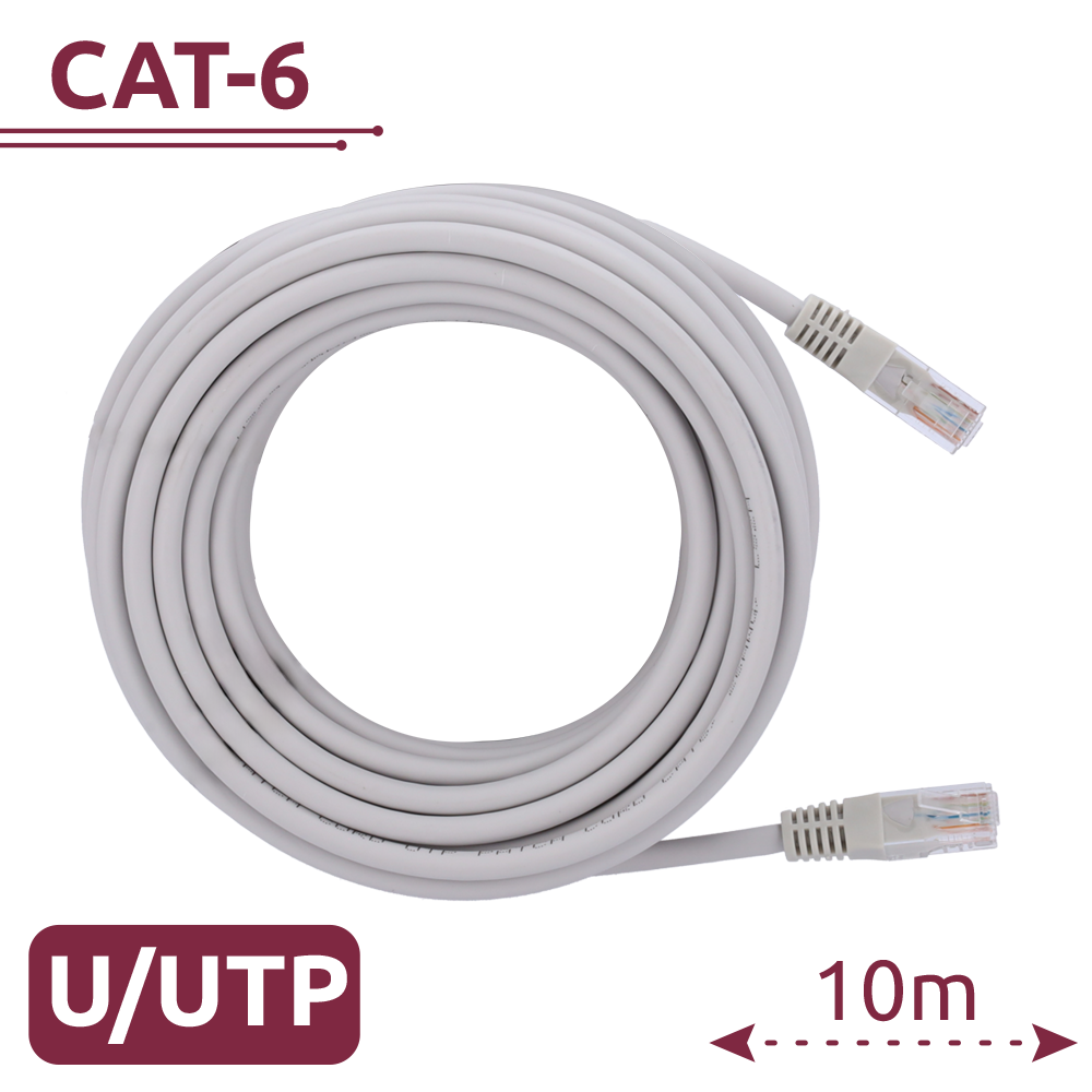 SAFIRE UTP6-H-10W - Cable UTP - Ethernet - Conectores RJ45 - Categoría 6 - 10 m - Color blanco - imagen 2