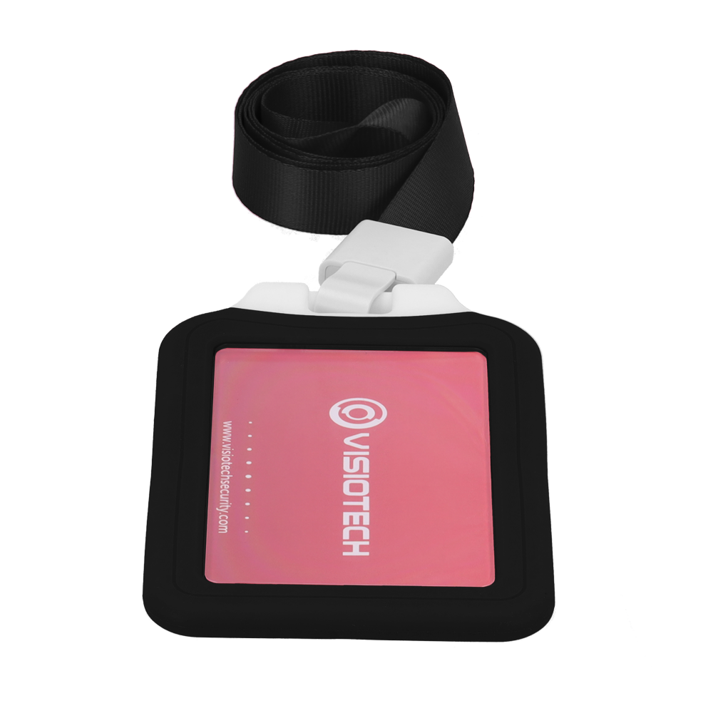 MARCA BLANCA CARD-HOLDER-V-BLACK - Porta-tarjetas RFID - Disposición vertical - Formato CR80: 54 (An) × 85 (Al) mm - Láminas de plástico protectoras - Fabricado en silicona - Color negro - imagen 2