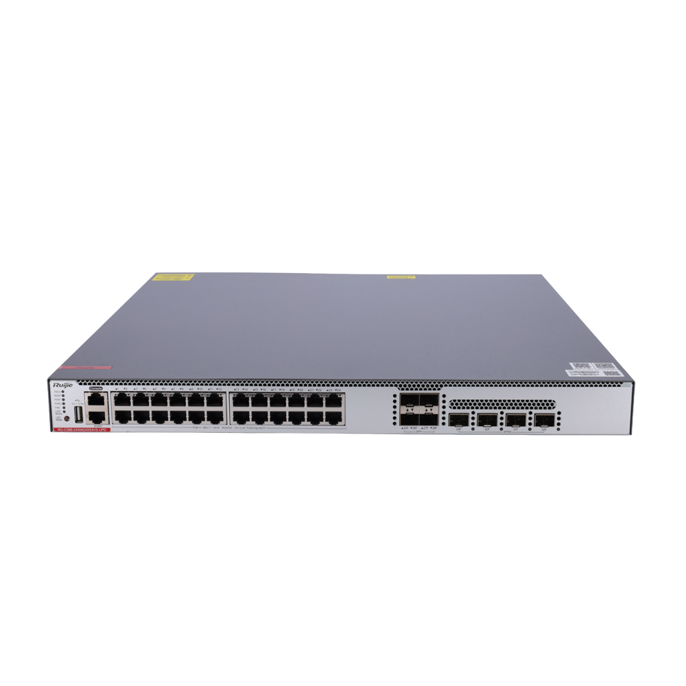 RUIJIE ENTERPRISE RG-CS86-24XMG4XS4VS-UPD - Ruijie Cloud Managed Multi-GE L3 Switch - 32 Puertos Totales (24 Multi-GE / 4 SFP+ / 4 SFP28) - Puertos Multi-GE de cobre nativos de 10 Gbps - Doble ranura para fuentes modulares Hot-Swap - Inyección Ultra PoE d - imagen 2