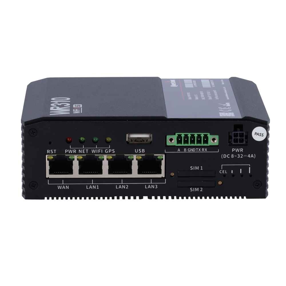 QUECLINK QL-WR310 - Queclink Router 5G SA/NSA 3GPP Rel-16 - Resiliencia superior con Dual SIM auto-switch - WiFi 6 MU-MIMO dual band hasta 2475 Mbps - VPN segura (IPsec/OpenVPN) y Firewall NAT - 4 puertos Gigabit (1 WAN, 3 LAN) - Puertos industriales RS23 - imagen 2