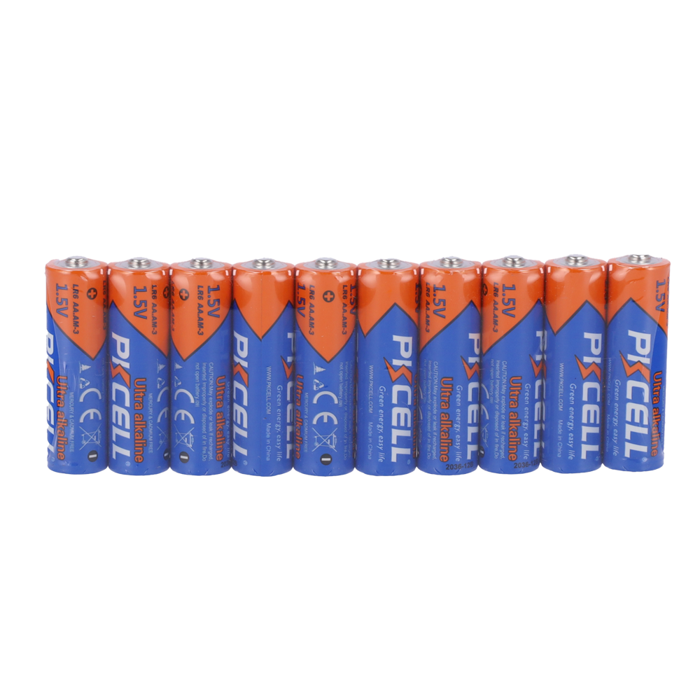BLANCA 10XCELL-LR6-ALKALINE - Pack 10x Pila LR6 / AA - PKCELL - Alcalina Zn-MnO2 no recargable - Tensión 1.5V - Capacidad nominal 1800mAh - Precio por pack. Venta en packs de 10ud - imagen 2