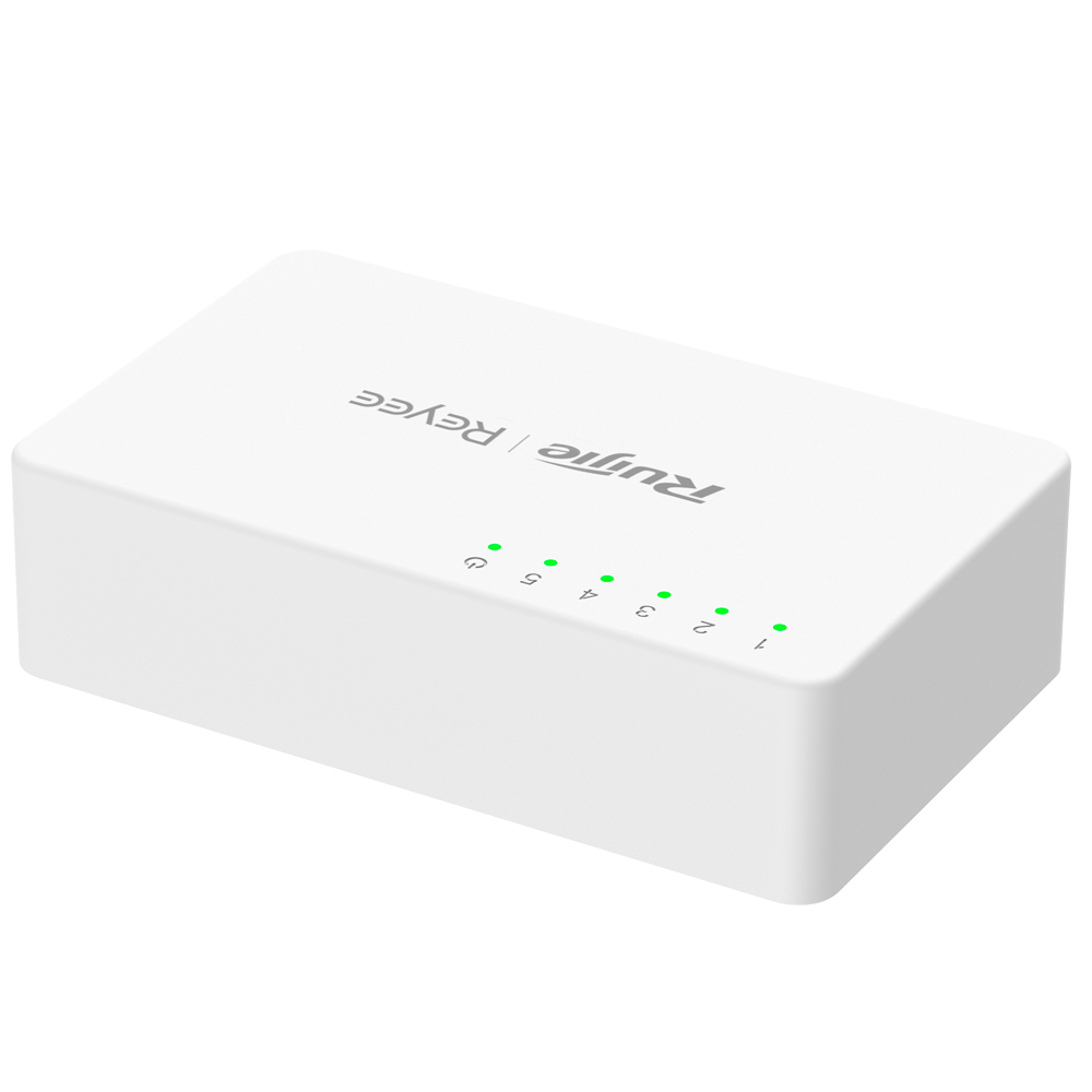 REYEE RG-ES05F - Reyee Switch Sobremesa - Carcasa Plástico - 5 puertos RJ45 - Velocidad 10/100 Mbps - Plug and Play - Tecnología ahorro de energía - imagen 2