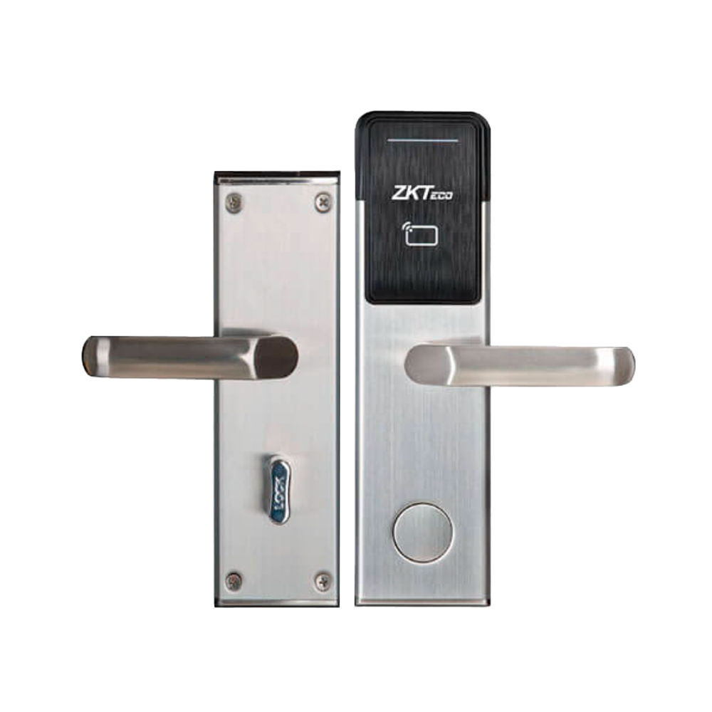 ZKTECO ZK-ZL700R - Cerradura de hotel online - Apertura por tarjeta MF - Backset 70 mm | Apertura derecha - Autónoma 4 x pilas AA - Bombín de emergencia - Gestión con software ZKBio CVSecurity - imagen 2