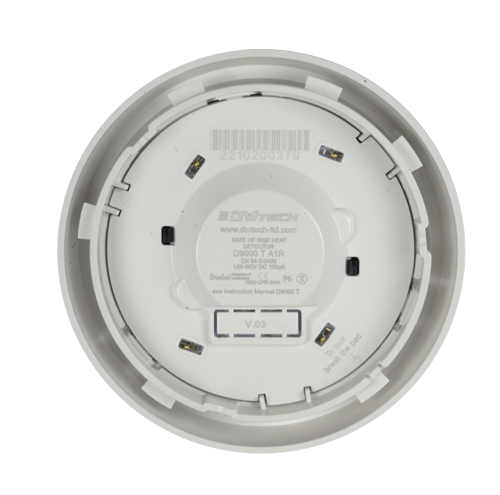 DMTECH DMT-D9000-T-A1R - Detector convencional de incremento de temperatura - Certificado EN54 part 5 - Doble LED de alarma para su visualización desde cualquier lugar - Fabricado en material ABS con resistencia al calor - No incluye base - Compatible con - imagen 2