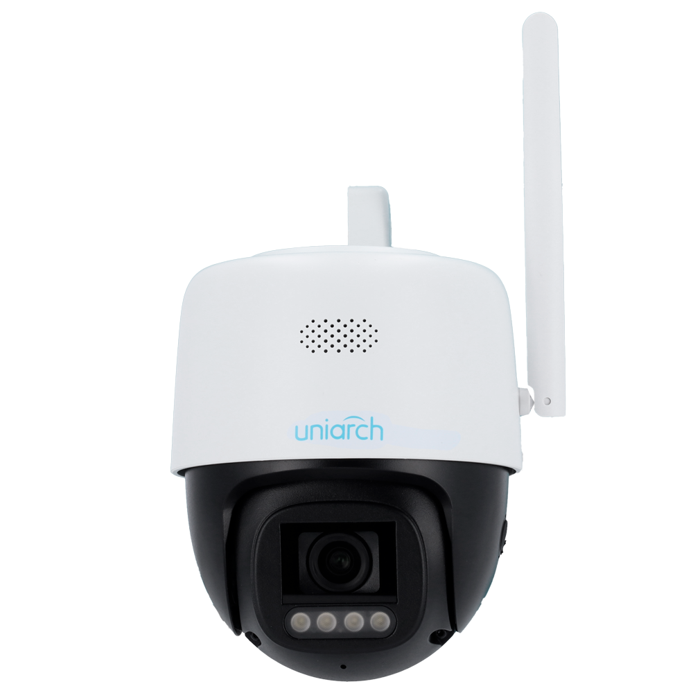 UNIARCH UV-UHO-P3C-M5F4 - Cámara IP PT WiFi | Uniarch - 5 MP | Lente 4 mm | microSD 512 GB - Luz blanca 30 m - Color Hunter con tecnología Wise-ISP - Disuasión activa | UMD | IP66 - Botón de reset | Micrófono y altavoz incorporado - imagen 2