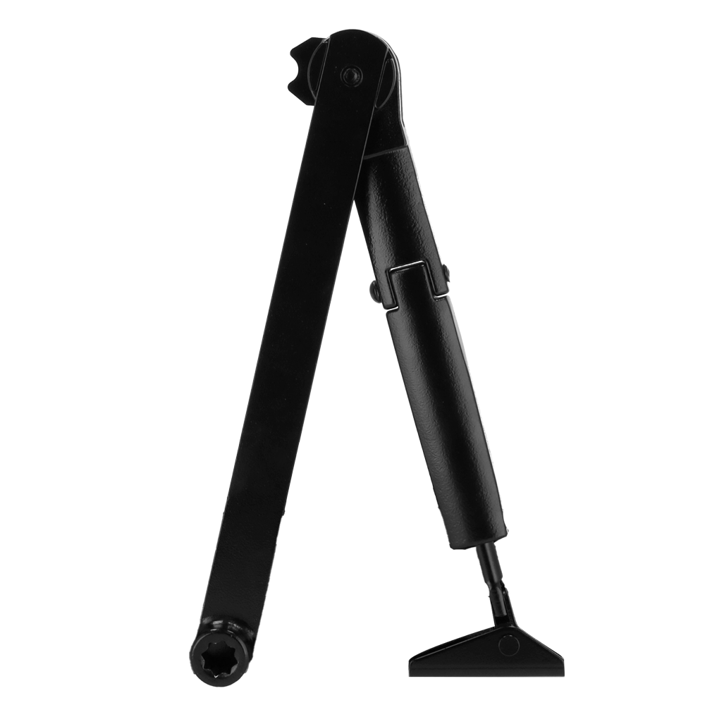 DORCAS DR-DC1-H-BLACK - Cierrapuertas de brazo articulado - Instalación de superficie y reversible - Apertura con fuerza reducida - Puertas entre 25~85 kg y 850~1100 mm - Velocidad ajustable - Apto para todo tipo de puertas - imagen 2