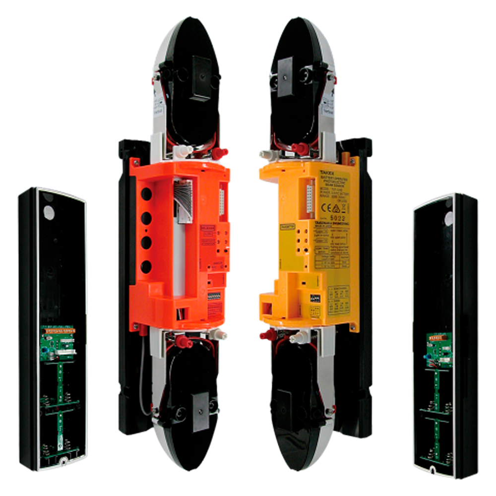 TAKEX TA-TXF-125E-KH - Detector de barrera por infrarrojos - Compatible con transmisor vía radio - Cableado | 4 haces | Función AND y OR - Alcance máx. de detección 100 m (ajustable) - Doble Tamper | Salida de alarma - Alimentación a pilas - imagen 2