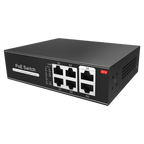 MARCA BLANCA SW0604POE-G-65-E - Switch PoE - 4 puertos PoE + 2 Uplink RJ45 - Velocidad hasta 1000 Mbps en todos los puertos - Hasta 60W en total para todos los puertos - Ancho de banda 12 Gbps - Norma IEEE802.3af (PoE) / at (PoE+) - imagen 2