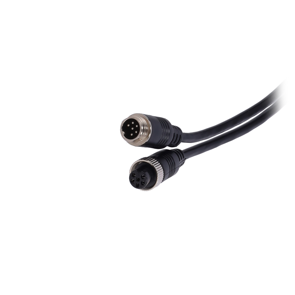 MARCA BLANCA VW-6PIN-IP-70 - Cable para cámaras IP - Conector M12 aviación - 6 Pines - Longitud 7m - Hembra - Hembra - imagen 2