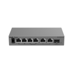 REYEE RG-ES207GS-HP - Ruijie Reyee Cloud Managed L2 PoE Switch - 6 puertos Gigabit y 1 ranura SFP de subida - Puertos 1 y 2 con inyección PoE++ (802.3bt) - Presupuesto total de energía PoE de 120 W - PoE Watchdog y suministro ininterrumpido - Interruptor - imagen 2