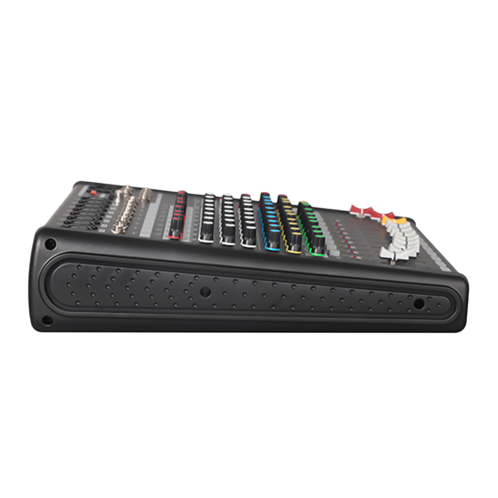 DSPPA-DMX08 - Mezclador profesional analógico DSPPA - 8 entradas Mic XLR balanceadas - Bus estéreo | 2 AUX | DSP integrado - EQ 3 bandas | Mute | Fader 60 mm - USB reproducción/grabación | Bluetooth - Ideal directo, eventos e instalaciones AV - imagen 2