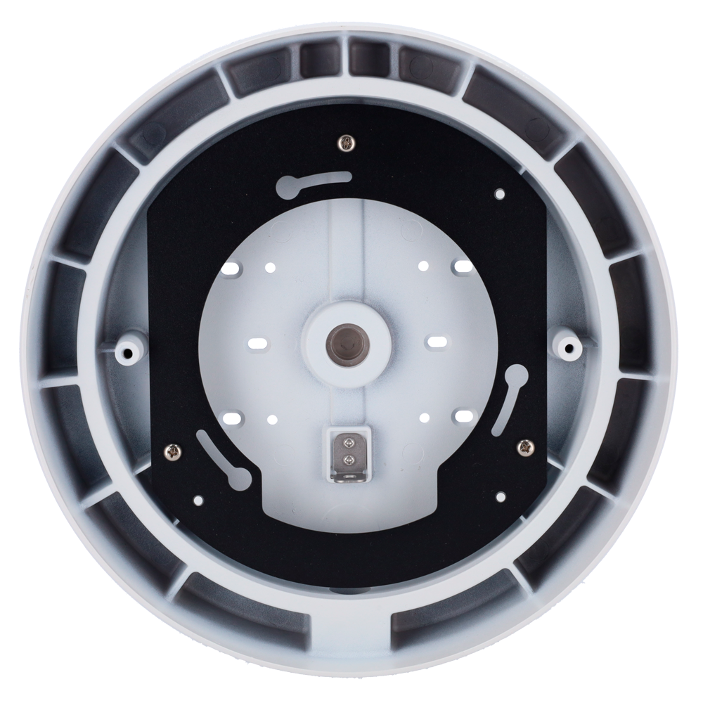 VCA TECHNOLOGY VCA-BJC10 - Soporte montaje en superficie - Para cámara VCA-IPAi97A20 - Ø296.3mm. x 60mm - Instalación en techo | Apto para uso exterior - Color blanco (RAL9003) - Pasador de cables - imagen 2