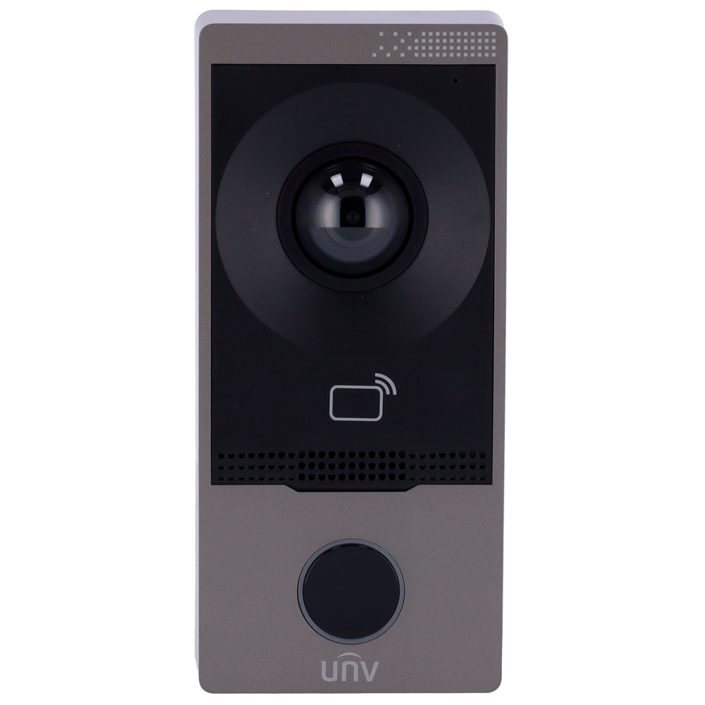 UNIVIEW UV-OEU-201B-HMK-W - Videoportero IP WiFi - Cámara 2 Mpx | Audio bidireccional - Apertura con tarjeta MF | Carcasa de plástico - App móvil con o sin monitor - Apto para exterior IP65 | IK08 - Montaje en superficie | PoE - imagen 2