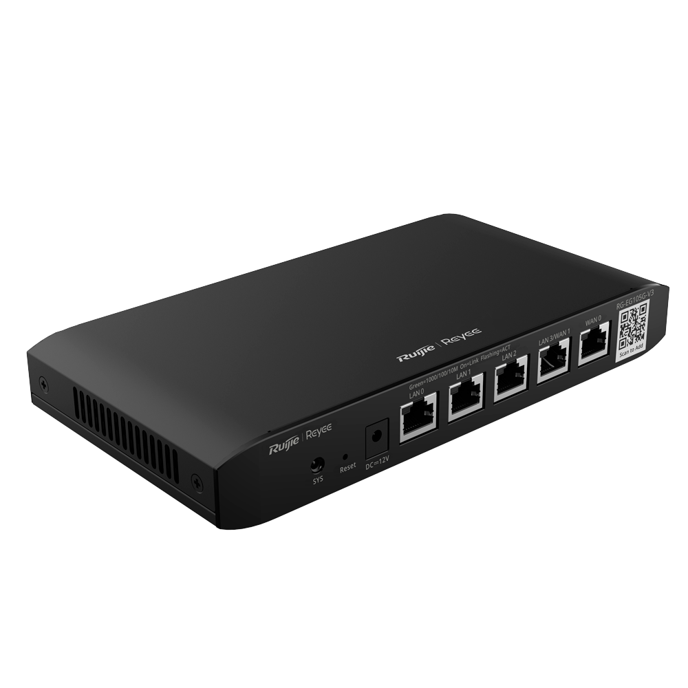 REYEE RG-EG105G-V3 - Reyee Router Controlador Cloud - 5 Puertos RJ45 10/100 /1000 Mbps - Admite hasta 2 WAN para failover o balanceo - Hasta 600 Mbps de ancho de banda - Servidor VPN IPSec, L2TP, PPTP, OpenVPN - imagen 2
