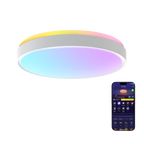 GOVEE GV-CEILING-H60A6-15IN-ROUND - Plafón Govee redondo 38cm doble LED - Wi-Fi 2.4 GHz + Bluetooth - Color segmentado + Blanco cálido/frío - Intensidad 4300 lúmenes - Matter / Homekit / Alexa / Google Home - Para interior - imagen 2