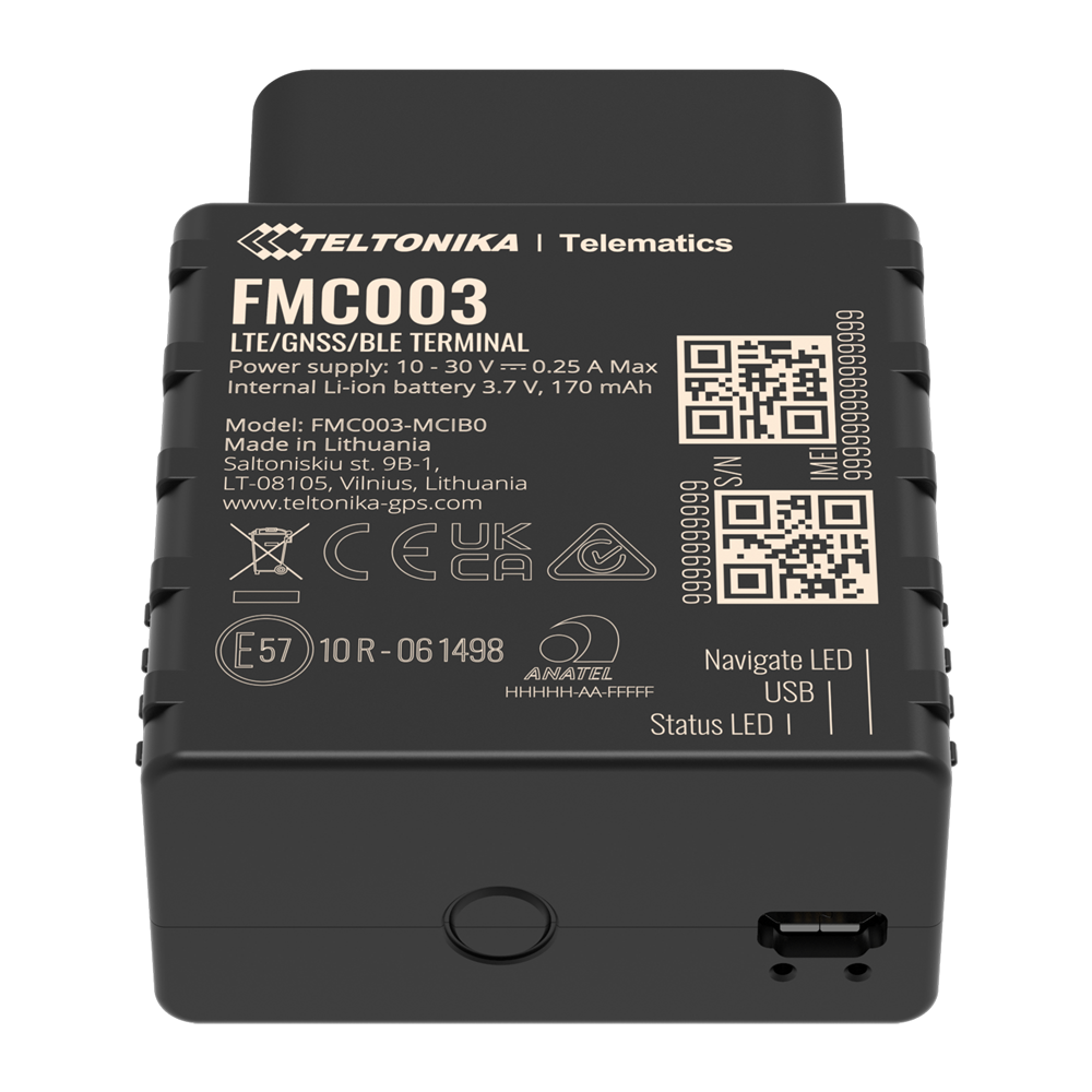 TELTONIKA TK-FMC003 - Tracker Plug &amp; Play para vehículos - Conexión OBD - Instalación rápida y accesible - 4G, 2G y BLE para TK-EYE - Micro-SIM - Lectura de parámetros OEM - imagen 2