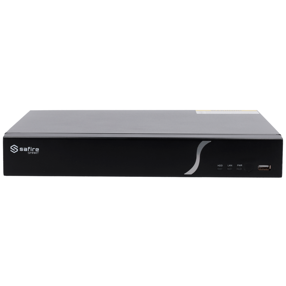 SAFIRE SMART SF-NVR6108-8P-B2 - Safire Smart - Grabador NVR para cámaras IP gama B2 - 8CH vídeo / Compresión H.265 + - Resolución hasta 8 Mpx / Ancho de banda 80Mbps - Salida HDMI 4K y VGA / 1HDD - Detección facial / Búsquedas inteligentes - imagen 2