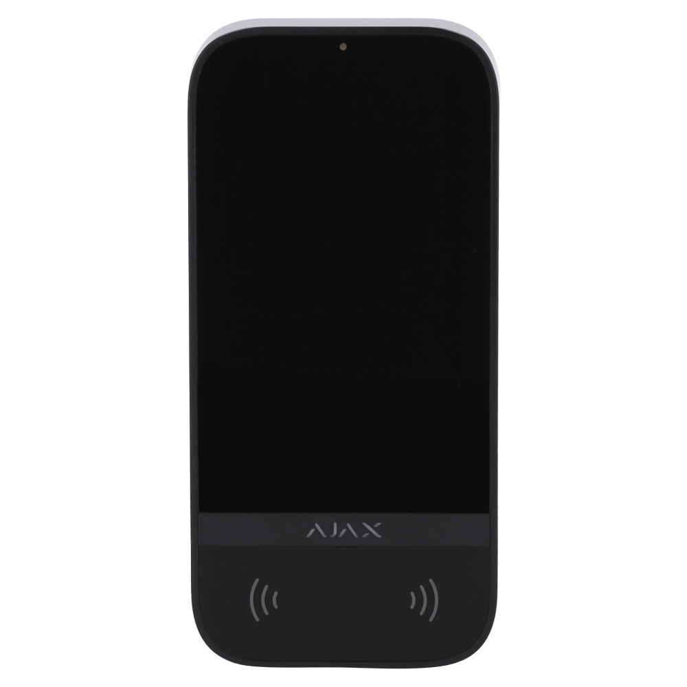 AJAX AJ-KEYPADTOUCHSCREEN-B - Teclado con pantalla táctil y RFID - Grado 2 - Inalámbrico 868 MHz Jeweller - Armado/desarmado total o por grupos - Control de los escenarios de automatización - Autenticación: códigos, lector RFID o Bluetooth - Notificacione - imagen 2