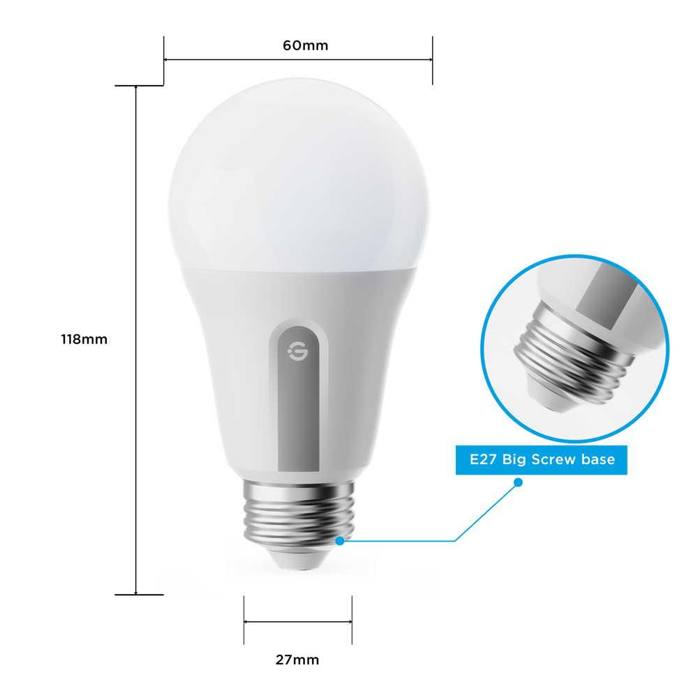 GOVEE GV-BULB-B8015-E27-CCT-2P - Bombilla inteligente E27 Govee - Wi-Fi 2.4 GHz + Bluetooth - Color segmentado + Blanco cálido/frío - Intensidad 800 lúmenes - Matter / Homekit / Alexa / Google Home - Para interior - imagen 2