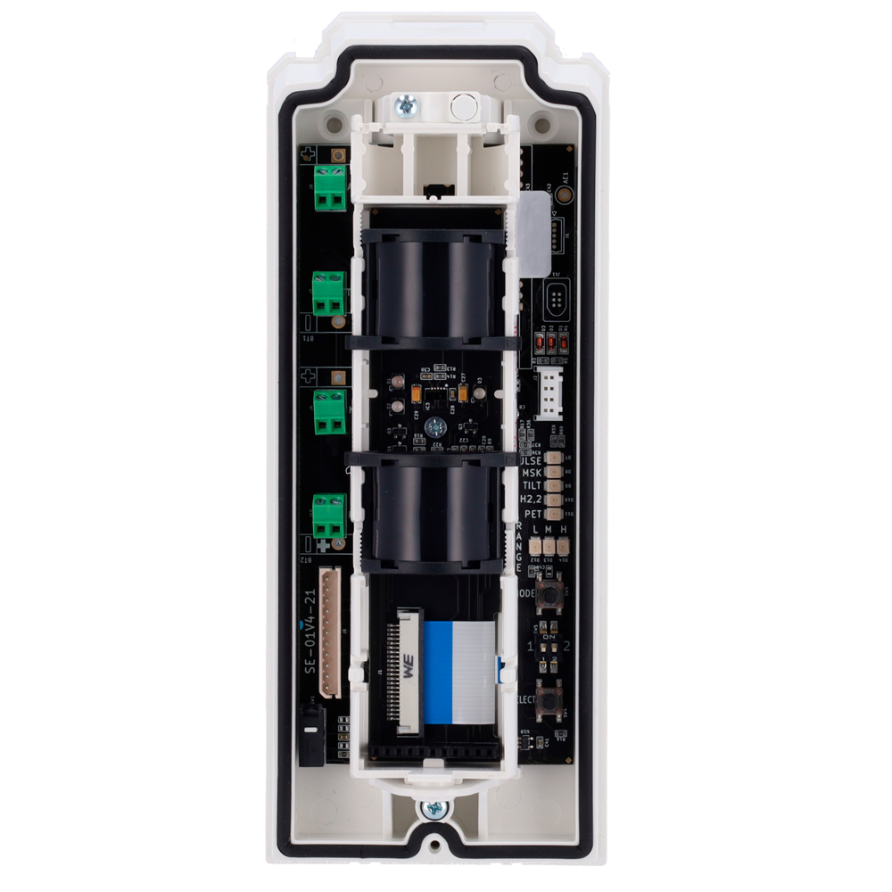 DUEVI DV-MONOLITH-F - Detector exterior Duevi cableado - Doble PIR / Detección 15 m - Antimasking / Inmune a mascotas - Alimentación 9.6 ~ 14.5 VDC - Compatible con sistemas de alarma cableados - Uso exterior IP54 / Antivandálico IK10 - imagen 2