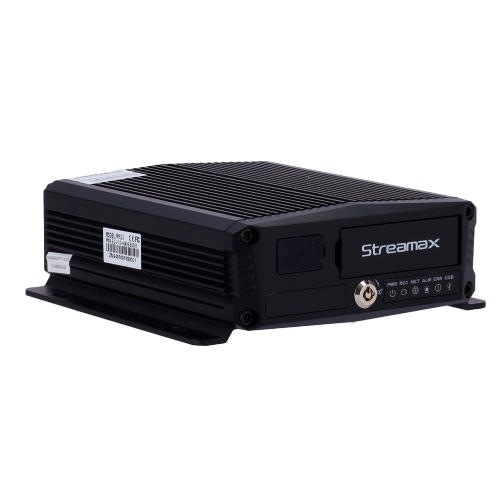 STREAMAX ST-M1N-H0402-GPS4GW-V2 - Streamax - Grabador MDVR para embarcar en vehículo - 4 CH AHD y 1 CH IP / Compresión H.265/H.264 - Resolución máxima 1080p - Comunicación 4G | GPS | WiFi | Alarmas - Espacio para 1 HDD M.2 y x2 Micro SD 512GB - imagen 2