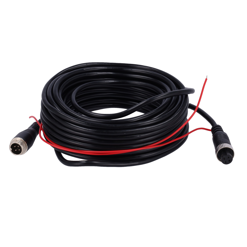 STREAMAX ST-4PIN-AHD-100 - Streamax - Cable para cámaras AHD - Conector M12 aviación - 4 Pines - Longitud 10m - Macho - Hembra - imagen 2