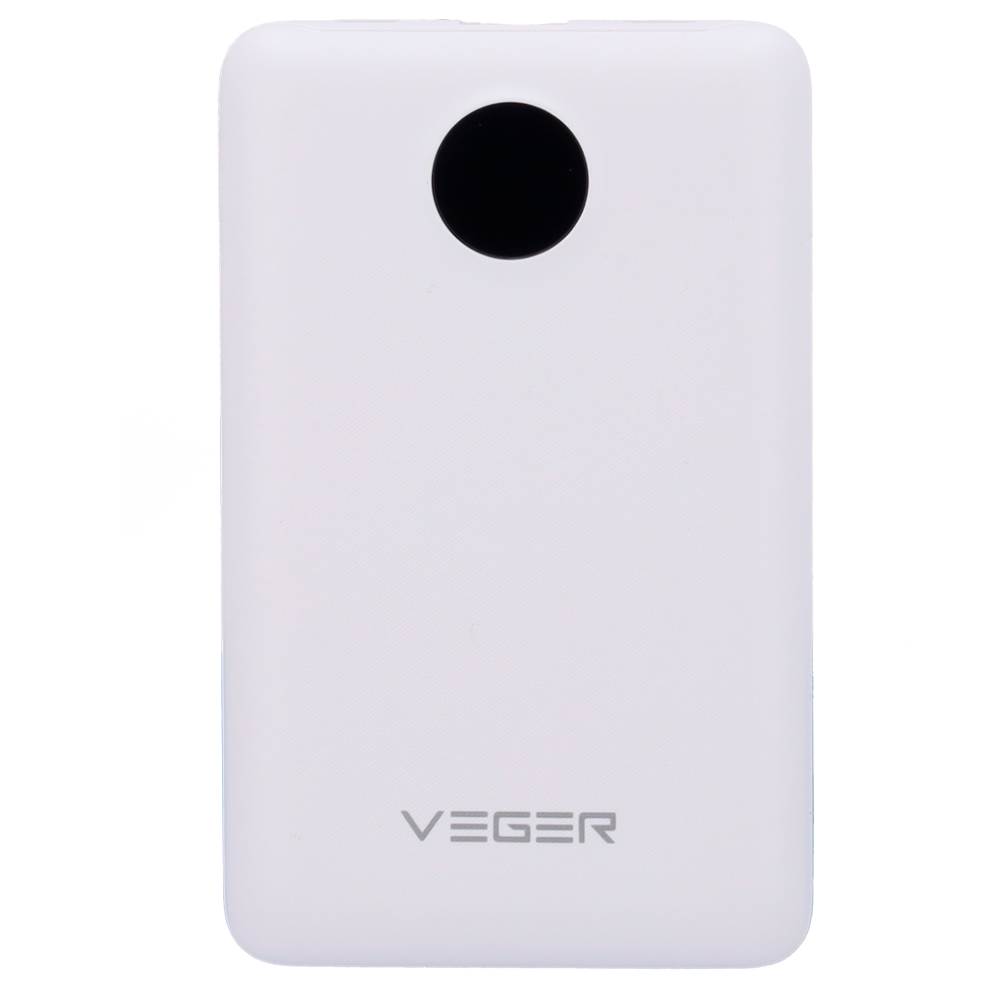 VEGER VG-W1170-W - VEGER Power bank con pantalla LCD - Capacidad 10000mAh - Entradas Lightning, USB-C, Cable USB-C - Salidas USB-A, USB-C y cables integrados - Cables integrados: USB-C y Lightning - Carga rápida | 3 dispositivos a la vez - imagen 2