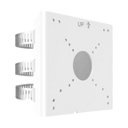 UNIVIEW UV-TR-UP06-C-IN - Soporte para mástiles - Para cámaras bullet - Apto para uso exterior - Rango diámetro 67~127 mm - Color blanco | 127(Al) x 136 (An) x 62.5 (Fo) mm - Pasador de cables - imagen 2