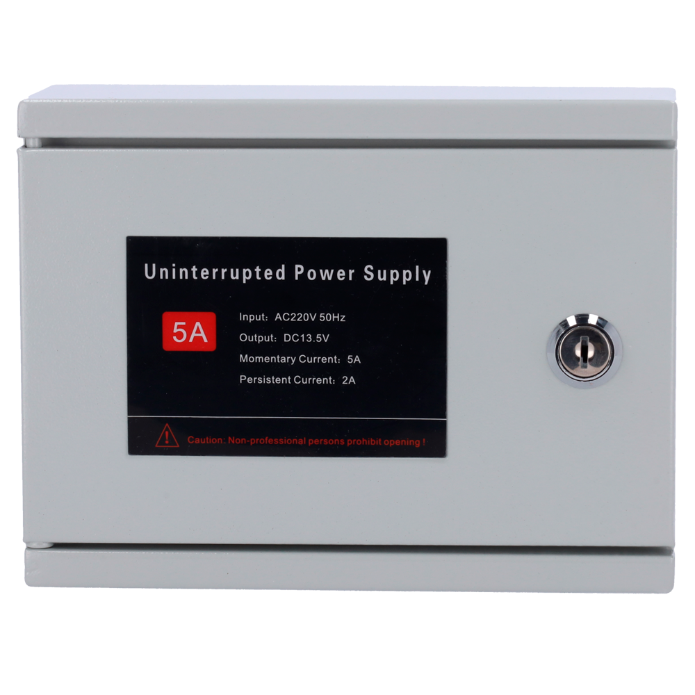 MARCA BLANCA AC-12DC2A-BAT - Alimentador para control de acceso - Configurable NO/NC - Salida DC 13.5V / 2A / 24W - Caja de metal con cerradura - Batería auxiliar de litio 12V / 7Ah incluída - Montaje en superficie - imagen 2