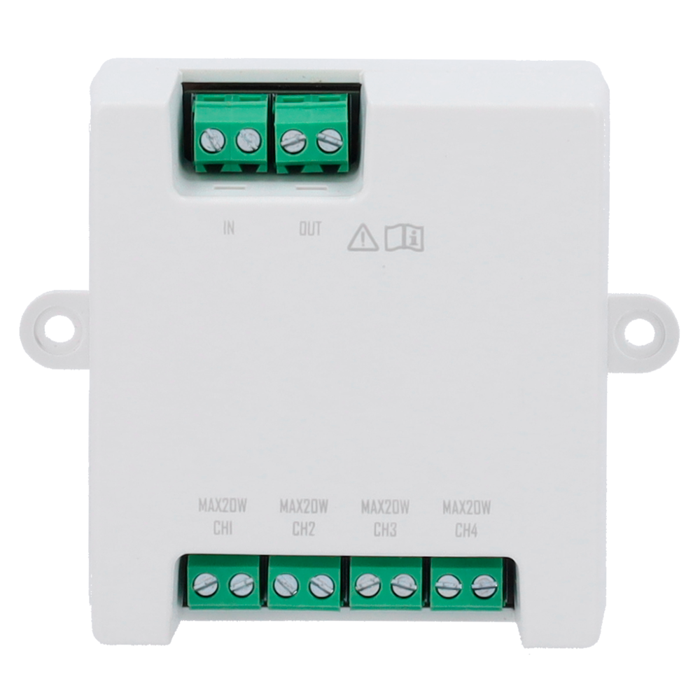 HIKVISION DS-KAD7061EY - Distribuidor para edificios - 4 grupos de 2 hilos HD - Alimenta hasta 4 monitores de 2 hilos HD - Alimentación con DS-KAD706xEY - Conexión de hubs en cascada - Tamaño para caja de mecanismo estándar - imagen 2