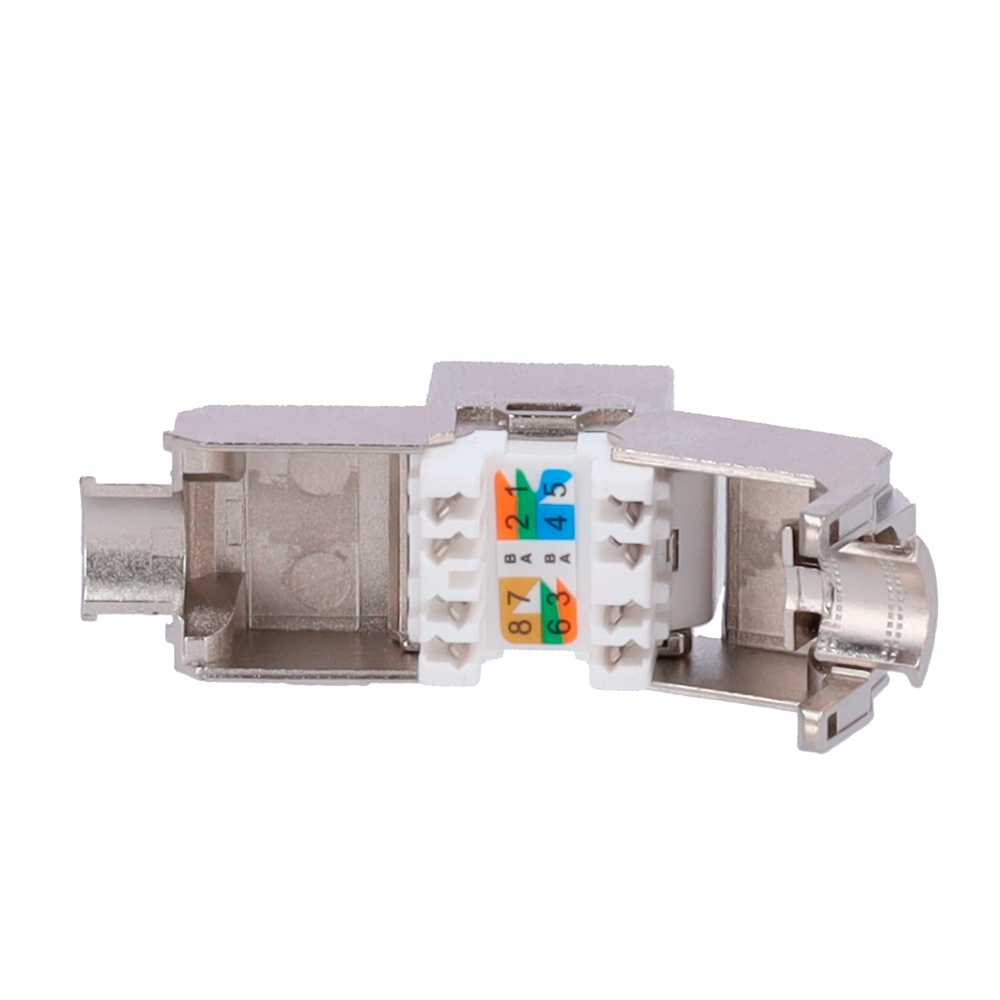 MARCA BLANCA KS6A-FTP-TL180 - Conector para cables FTP - Conector salida RJ45 - Compatible FTP categoría 6A - Fácil instalación sin necesidad de herramientas - imagen 2