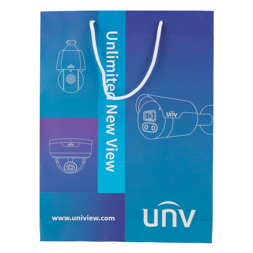 UNIVIEW UV-UNI-BAG - Uniarch - Bolsa - Cartón laminado - Color azul/blanco - imagen 2