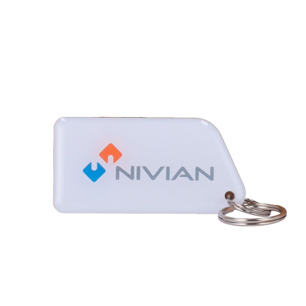 NIVIAN NV-TAG-DUAL - Llavero TAG de proximidad - ID por radiofrecuencia - EM y MF pasivo | Resina epoxi brillante - Frecuencia 125 kHz / 13.56 MHz - Dimensiones: 56 (An) x 28 (Al) mm - imagen 2