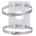 SAFIRE SMART SF-PBRACKET-0502 - Soporte para mástiles/farolas Safire Smart - Para cámaras domo motorizadas - Rango diámetro 80~140 mm - Fabricando en ADC12 - Color blanco - 140 (Al) x 104 (An) x 19 (Fo) mm - imagen 2