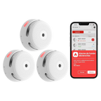 X-SENSE FS121 - Kit de detección de incendio autónomo X-Sense - Inlcuye 12 detectores de humo XS01-M y Hub SBS50 - Conexión con HUB SBS50 para comunicación por APP - Permite conectar 50 detectores en la misma red - Alarma sonora 85 dB a 3m - Certificado E - imagen 2