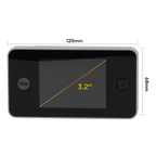 YALE-DOORVIEWER500-SILVER - Mirilla digital - Cámara 0.3 Mpx | Ángulo de visión 105º - Pantalla LCD TFT 3.2" - Puertas con espesor entre 38 y 110 mm - Alimentación con baterías AAA - Color plata - imagen 2