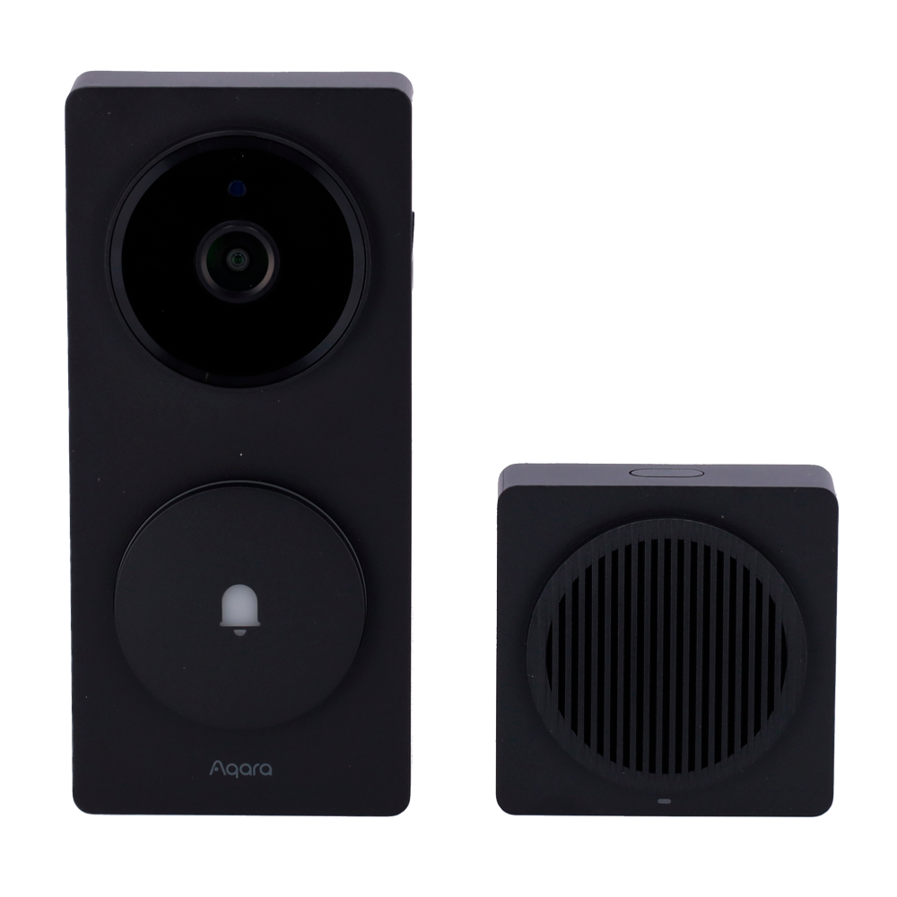 AQARA AQ-CH-C09D-B - Aqara Smart Home G410 Doorbell Cam/Hub Black - Reconocimiento facial local por IA - Compatibilidad nativa con HomeKit Secure Video - Wi-Fi 2.4 GHz / Matter - Soporta 6x Baterías AA LR6 / 12V-24V AC o 8V-24V - Compatible con Apple Home - imagen 2