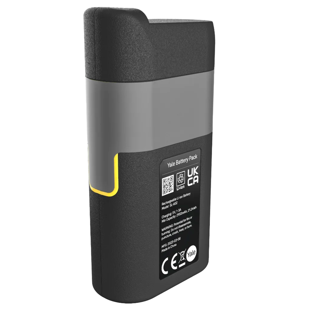 YALE-BATTERY-L2 - Accesorio de batería recargable - Larga duración de 6 meses - Capacidad 2950 mAh - Puerto USB-C para carga - LED de estado de carga - Compatible con YALE-LINUS-L2 - imagen 2