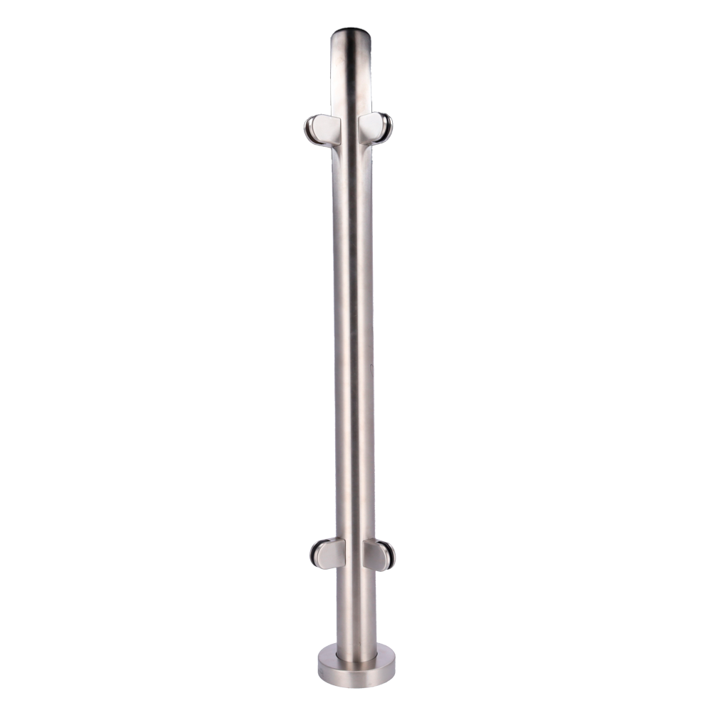 MARCA BLANCA TS-HANDRAIL-MIDDLE90 - Poste para cerramiento - Posición intermedia | Anclaje a 90º - Para cristales de cerramiento - Compatible con tornos - Dimensiones: 63 (An) x 1000 (Al) x 63 (Fo) mm - Fabricado en acero inoxidable - imagen 2