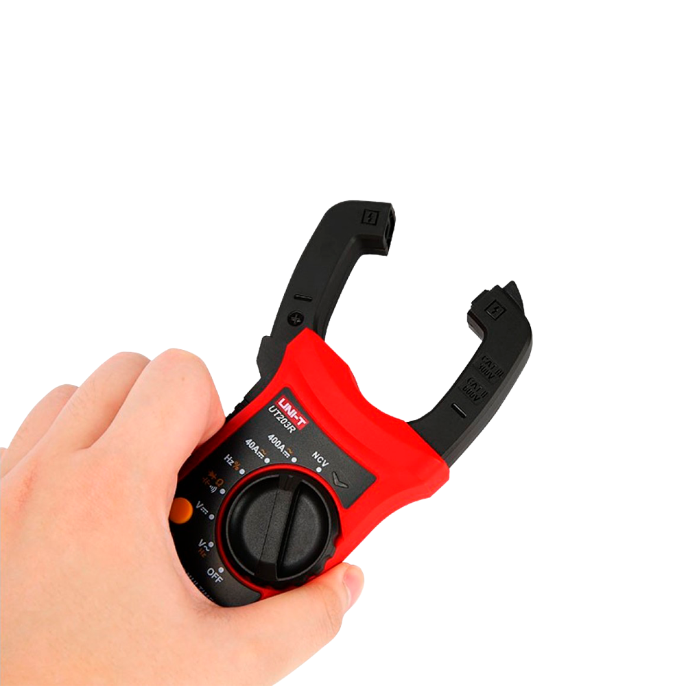 UNI-T UT203R - Pinza amperimétrica - Medición en DC hasta 600V y 400A - Medición en AC hasta 600V y 400A - Capacitancia/frecuencia - Auto Rango | Test diodos | True RMS | NVC - Apertura de pinza de 28mm - imagen 2