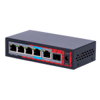 SAFIRE SF-POE-EXT0604-GF-60 - Extensor PoE Safire. - Soporta estándares modernos IEEE 802.3af/at/bt. - Dispone de 6 puertos (4 PoE / 1 Uplink / 1 SFP). - Suministro de potencia masiva de hasta 60 W. - Transferencia de datos Gigabit 10/100/1000M. - Función - imagen 2