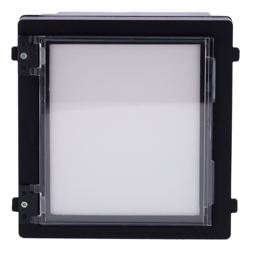HIKVISION DS-KD-INFO - Módulo de extensión - Placa de directorio - Papel imprimible incluido - Retroiluminado automáticamente - Apto para exterior IP65 - Montaje modular - imagen 2