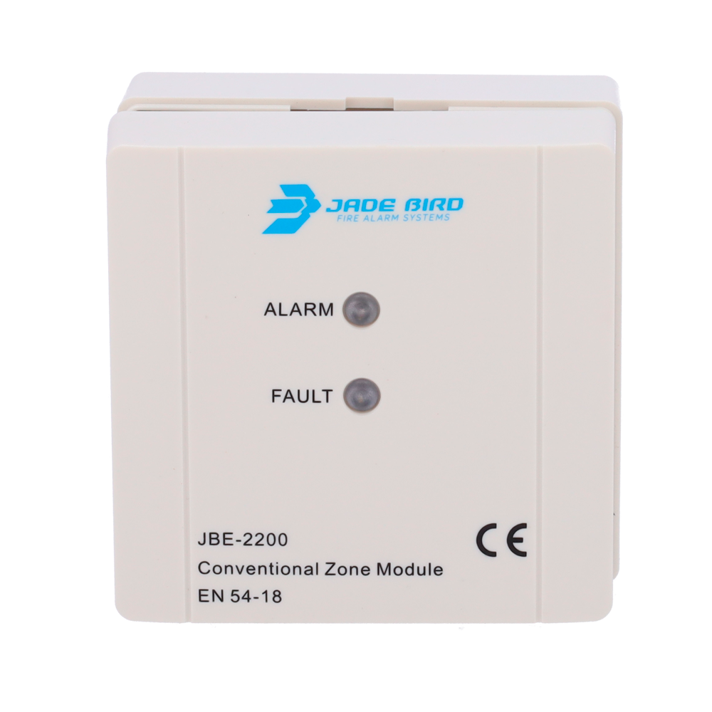 JADE BIRD JBE-2200 - Módulo analógico Jade Bird - Módulo de zona convencional - Alimentación por lazo o externa - Cable conductor hasta 2.5mm2 - REOL de 4k7 Ω (suministrada) - Certificado EN 54-18 - imagen 2