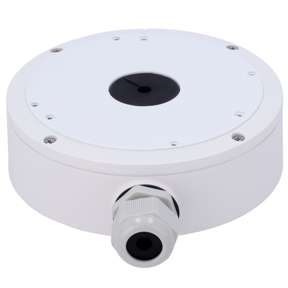 SAFIRE SMART SF-JBOX-0303 - Caja de conexiones Safire Smart - Para cámaras domo - Apto para uso exterior IP66 - Instalación en techo o pared - 50 (Al) x 155.4 (Ø) x 188 (Fo) mm - Pasador de cables - imagen 2