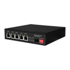MARCA BLANCA SW0605HIPOE-GF-DC-65 - Switch PoE - 5 puertos PoE + 1 SFP - Velocidad de puertos 10/100/1000 Mbps - 1xHi-PoE (60W) + 2xPoE+ (30W) + 2x24/48V (25W) - Hasta 65W de Potencia PoE total - Soporta baterías de 12V/24V y paneles de 400W - imagen 2